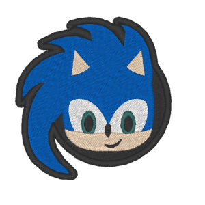 Sonic : Sonic The Hedgehog - Broderie numérique - 4"x4"