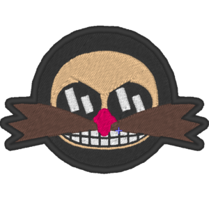 Robotnik : Sonic The Hedgehog - Broderie numérique - 4"x4"