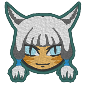 Y'shtola : Final Fantasy - Broderie numérique - 4"x4"