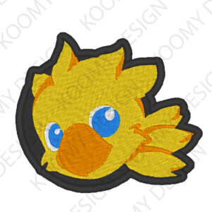 Chocobo : Final Fantasy - Broderie numérique - 4"x4"